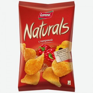 Чипсы картофельные Naturals с паприкой, 100 г