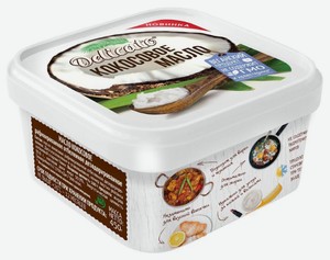 Масло кокосовое Delicato, 450 г, пластиковый контейнер