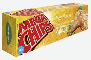 Чипсы картофельные Mega Chips Курица 100 г