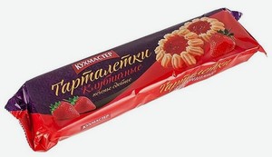 Печенье сдобное Кухмастер Тарталетки Клубничные, 240 г в магазинах ...