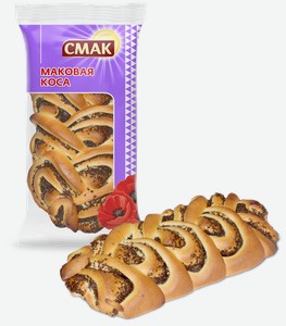 Сдоба Смак Маковая коса, 130 г