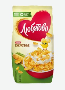 Хлопья кукурузные Любятово, 300 г