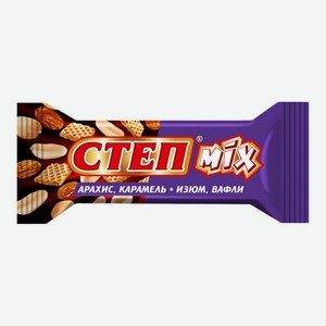 Шоколадные конфеты Степ Mix вафельные глазированные арахис и изюм, 44г