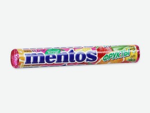 Драже жевательные Mentos Фрукты, 37 г
