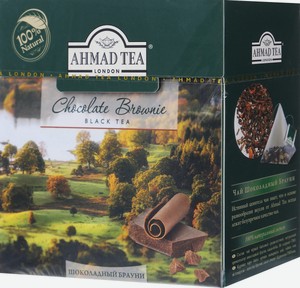 Чай черный Ahmad tea Chocolate brownie в пирамидках, 20 шт.