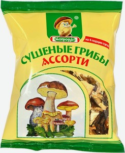 Грибы Экопродукт ассорти сушеные, 50 г