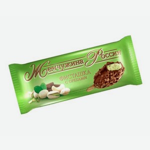 Мороженое Жемчужина России Фисташка с орехами, эскимо, 80 г