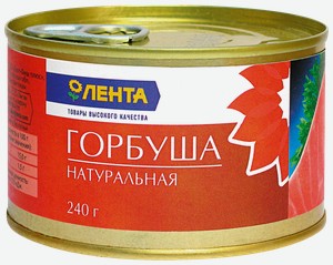 Горбуша лента натуральная, 240г