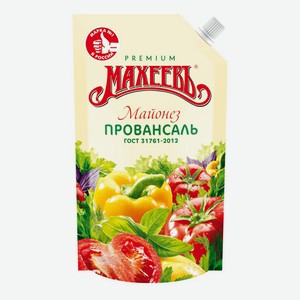 Майонез Махеевъ Провансаль 50.5% 350 г, дой-пак
