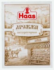 Дрожжи Haas хлебопекарные сухие быстродействующие, 7 г