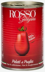 Томаты целые очищенные Rosso Gargano, 400 г