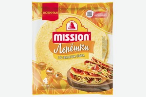 Лепешки Mission Тортильи пшеничные со вкусом сыра 166 г