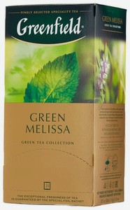 Чай зеленый Greenfield Green Melissa в пакетиках, 25 шт, 37.5 г