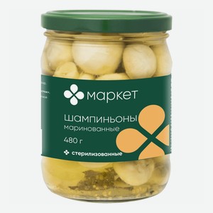 Грибы Маркет Перекресток Шампиньоны маринованные, 480 г