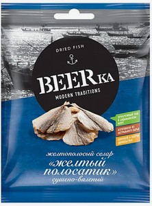 Жёлтый полосатик Beerka сушёно-вяленый, 40 г
