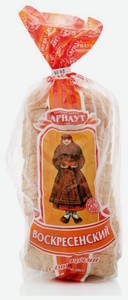 Хлеб Арнаут воскресенский пшеничный с отрубями в нарезке, 300 г, пакет
