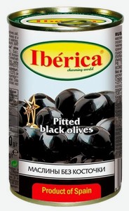 Маслины Iberica крупные без косточки в рассоле, 360 г