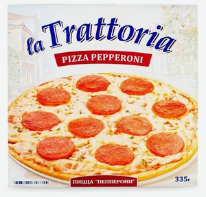 Пицца замороженная La Trattoria Пепперони, 335 г