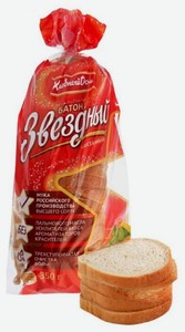 Батон Хлебный Дом Звездный в нарезке, 350 г