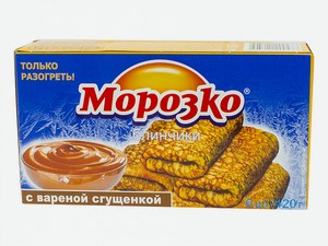 Блинчики замороженные Морозко с вареной сгущенкой, 420 г