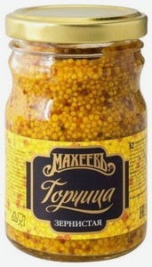 Горчица Махеевъ зернистая, 190 г