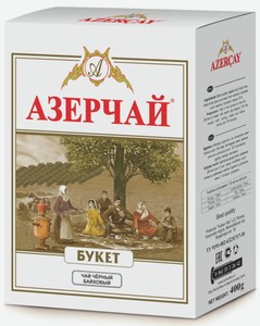 Чай черный Азерчай Букет листовой, 400 г, картонная коробка