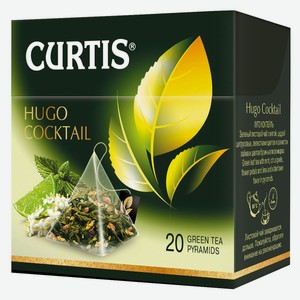 Чай зеленый Curtis Hugo cocktail в пирамидках, 20 шт