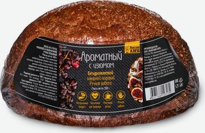 Хлеб пшеничный Рижский хлеб Ароматный бездрожжевой заварной, с изюмом, 300 г.