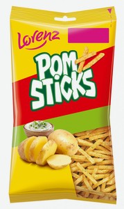 Чипсы картофельные Pomsticks сметана и специи, 100 г, флоупак