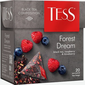 Чай черный Tess Forest Dream в пирамидках, 20 шт.