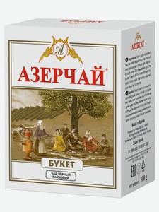 Чай черный Aзерчай Букет листовой, 100 г, картонная коробка