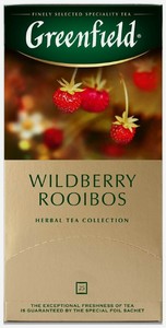 Чай травяной Greenfield Wildberry Rooibos в пакетиках 25 шт, 37.5 г