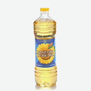 Масло подсолнечное Золотая семечка рафинированное дезодорированное, 0.5 л
