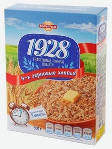 Хлопья мультизлаковые Myllyn Paras 1928 4 злака, 400 г