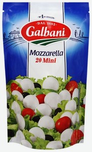 Сыр рассольный Galbani Ball Mini Моцарелла шарики 45%, 150 г