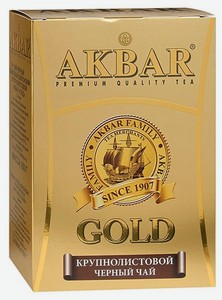 Чай Akbar gold крупнолистовой черный, 250 г