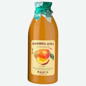 Нектар Мамина дача Манго с мякотью 750 мл, стеклянная бутылка
