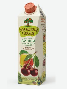 Нектар Волжский посад яблоко-вишня-черноплодная рябина, 1 л