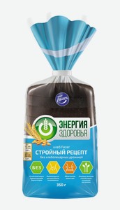 Хлеб ржано-пшеничный Fazer Энергия здоровья Стройный рецепт, в нарезке ...