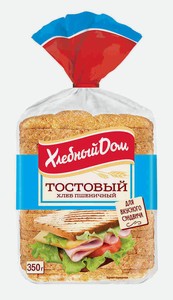 Хлеб пшеничный Хлебный дом тостовый, 350 г