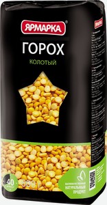 Горох колотый Ярмарка полированный, 800 г