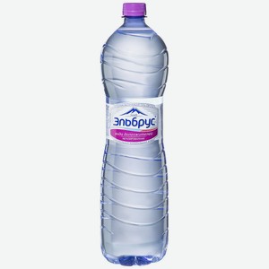 Вода минеральная Эльбрус природная питьевая негазированная, 1.5 л, пластиковая бутылка