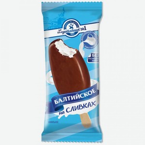 Мороженое Балтийское эскимо со вкусом ванили в глазури, 70 г