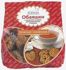 Печенье Sladial Обаяшки с сахаром, 1 кг