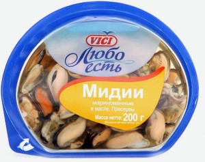 Мидии в масле Vici Любо есть, 200 г