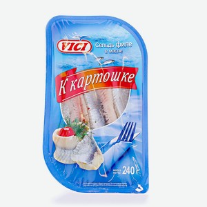 Сельдь в масле Vici К картошке филе, 240 г