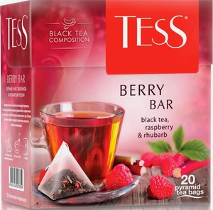 Чай черный Tess Berry bar в пирамидках