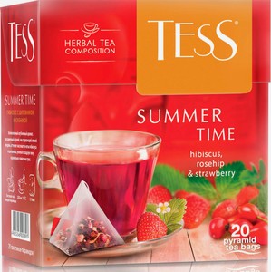 Чайный напиток красный Tess Summer time в пирамидках