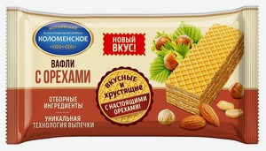 Вафли Коломенское с орехами флоупак, 200 г