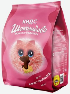 Вафли Шоколадово какао-шоколадные, 140 г